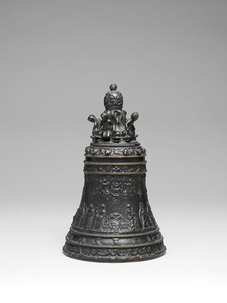 Italian metal hand bell from the nineteenth century.