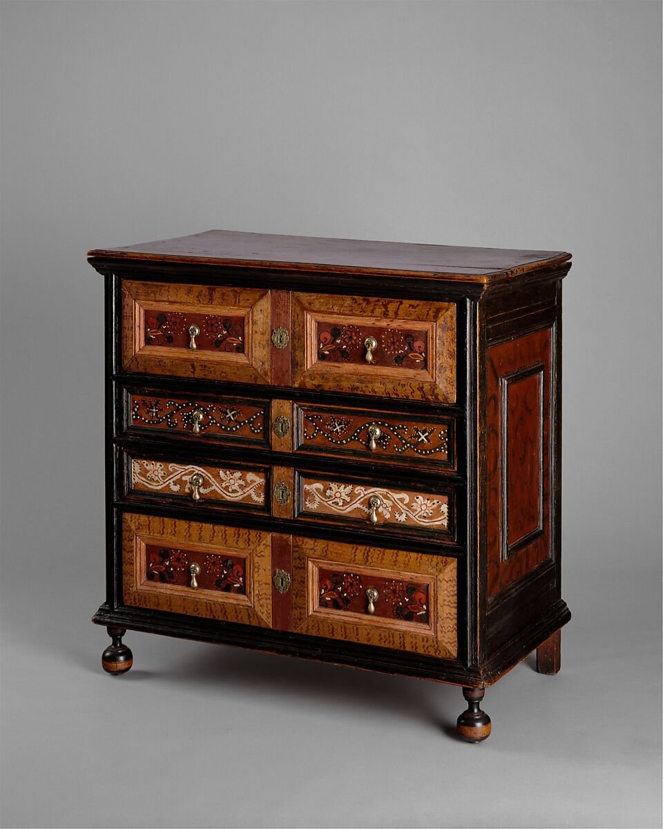 American chest of drawers dated 1700–1720 in The Metropolitan Museum of Art collection